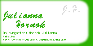 julianna hornok business card